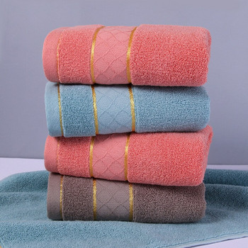 Хавлиена кърпа от 100% чист памук 34x74 см. Домашни кърпи за ръце за възрастни Мека хавлиена мека мека кърпа за лице за баня