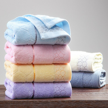 1 τεμ. Βαμβακερή πετσέτα προσώπου οικιακής χρήσης 35x75 εκ. Μαλακή και αναπνεύσιμη πετσέτα χεριών από βαμβάκι