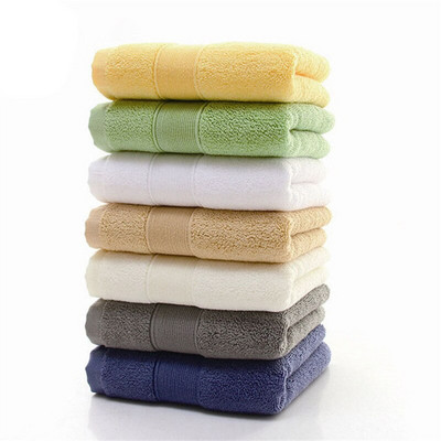 1PC Висококачествена кърпа за лице от 100% пениран памук Мека, силно абсорбираща кърпа Домакинска кърпа за ръце 35x75 см 8 цвята