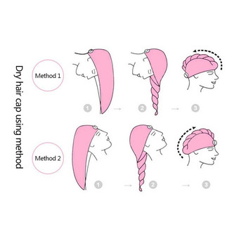 Γρήγορο στέγνωμα Πετσέτα μαλλιών Γυναικείες πετσέτες μπάνιου Magic Microfiber Πετσέτα λωρίδα μπάνιου για στεγνά μαλλιά Καπέλο καπέλο τουρμπάνι Κεφαλή περιτυλίγματος εργαλεία μπάνιου