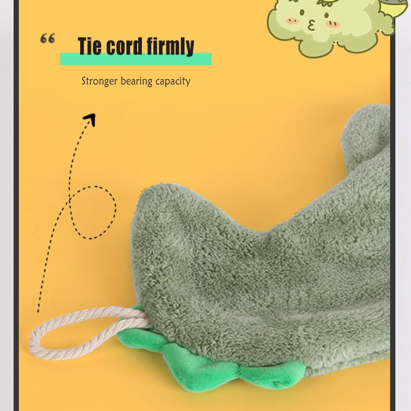 Coral Catifea Catoon Animal Prosoape moi de mână Prosop de baie Carpe absorbante de curățare Prosoape de bucătărie pentru casă Prosoape de mâini pentru copii