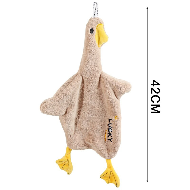 Rajzfilm Animal Lovely Duck Törölköző Nedvszívó Lógó Kézmosás Törölköző Zsebkendő Törölköző Tiszta Kendő