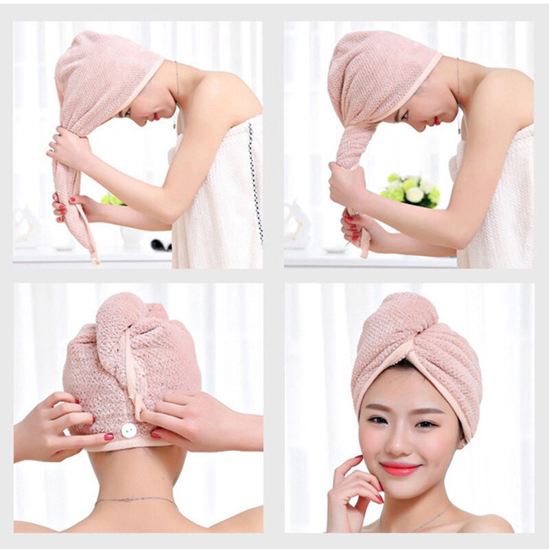 Mikropluošto vilnos rankšluostis plaukams turbano vonios galvos kepuraitė, itin sugerianti, greitai džiūstanti maudymosi kepurė
