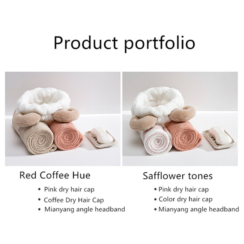 2 db rajzfilm mikroszálas turbán gyorsan száradó hajsapka becsomagolt törölköző zuhanysapka küld hajgumi