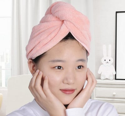 prosop din microfibră turban pentru uscarea părului Prosoape pentru femei Pălărie pentru uscarea părului pentru fete Prosop de păr cu uscare rapidă
