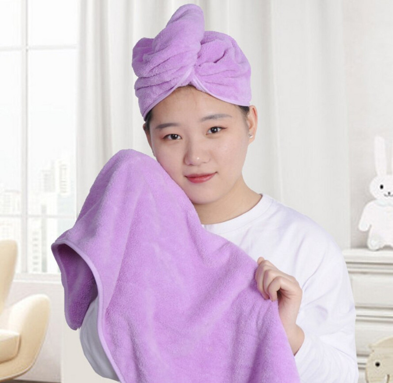 prosop din microfibră turban pentru uscarea părului Prosoape pentru femei Pălărie pentru uscarea părului pentru fete Prosop de păr cu uscare rapidă