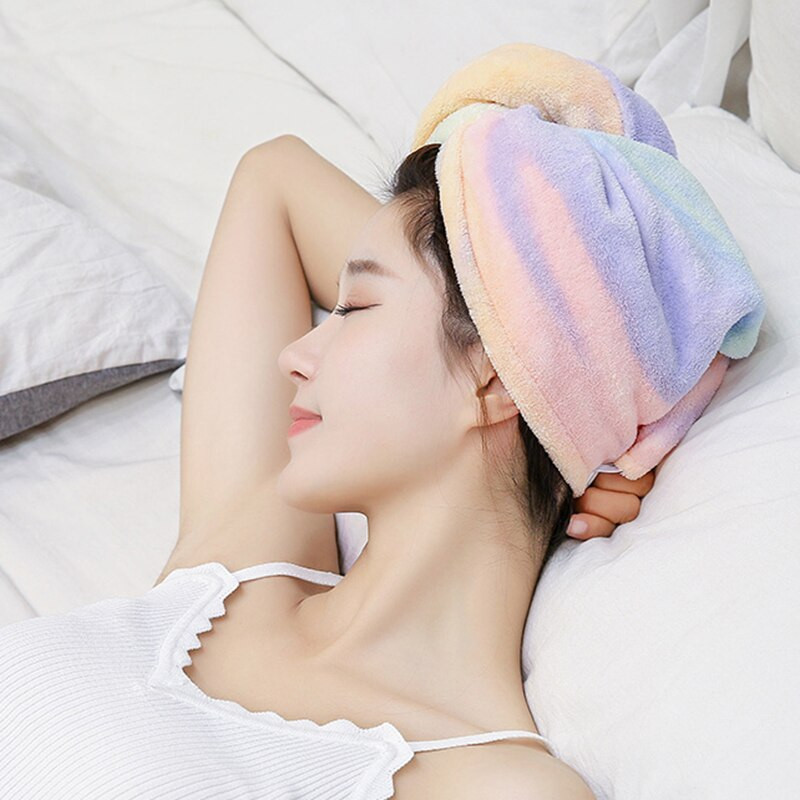 1 pachet de prosoape de păr umed înveliș din microfibră, prosoape de cap cu uscare rapidă, super absorbante, anti-încrețire, șapcă turban de baie pentru duș spa