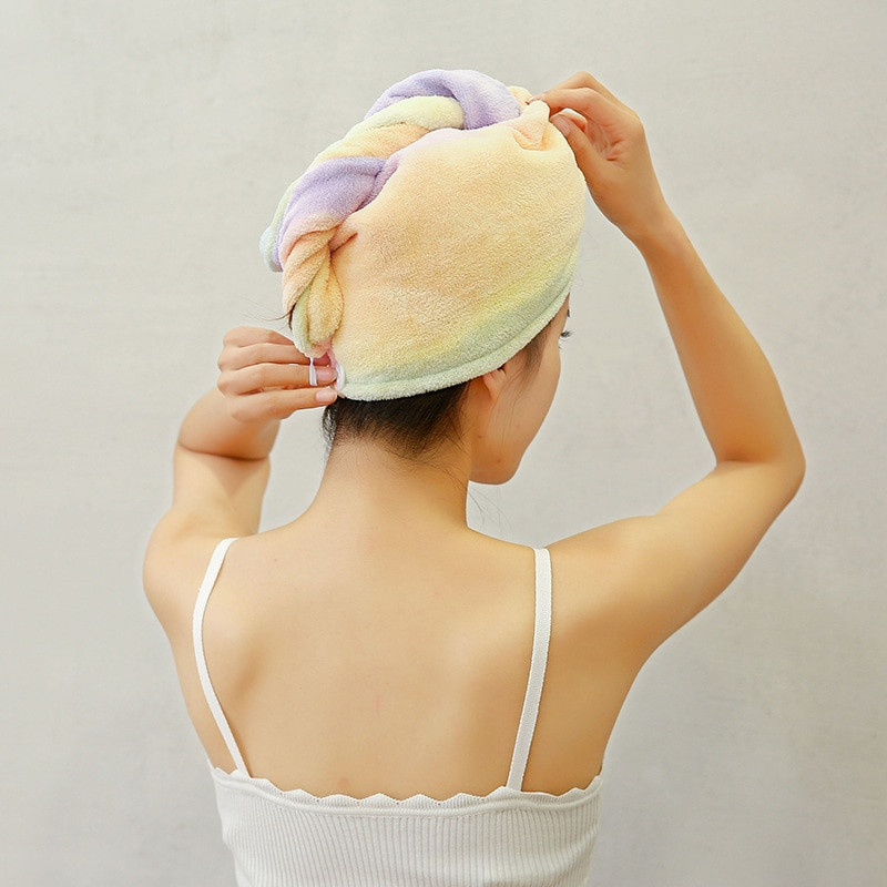 1 pachet de prosoape de păr umed înveliș din microfibră, prosoape de cap cu uscare rapidă, super absorbante, anti-încrețire, șapcă turban de baie pentru duș spa