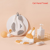 Aranyos macska kéztörlő szuper nedvszívó mikroszálas konyhai törölköző, nagy hatékonyságú étkészlet háztartási tisztítótörölköző konyhai eszköz
