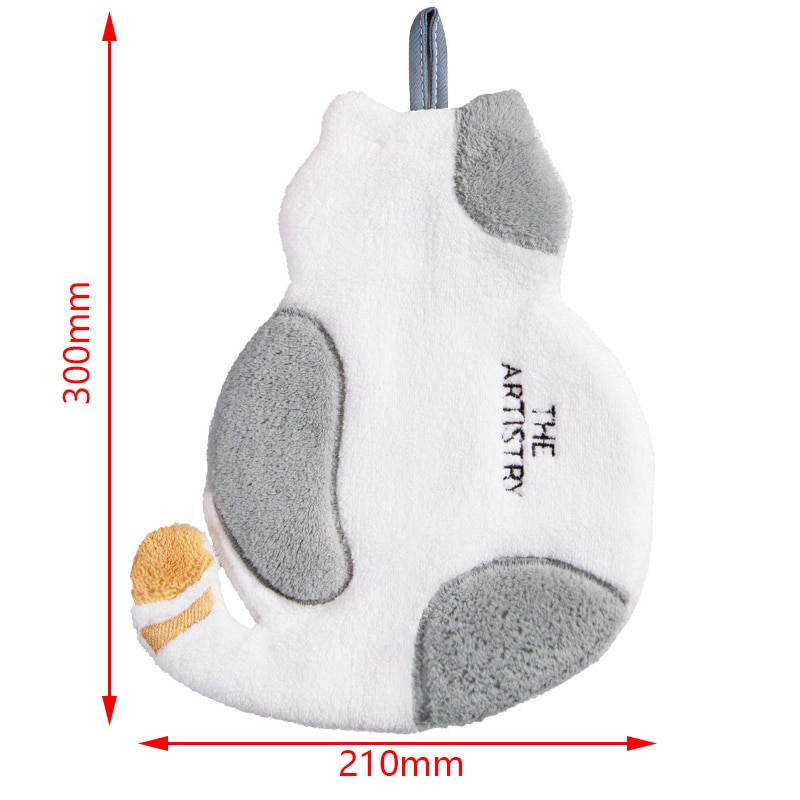 Aranyos macska kéztörlő szuper nedvszívó mikroszálas konyhai törölköző, nagy hatékonyságú étkészlet háztartási tisztítótörölköző konyhai eszköz