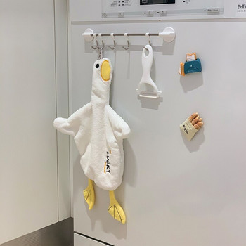 Ins Hand Towel Hanging Χαριτωμένο Σούπερ απορροφητικό Cartoon Πετσέτα κουζίνας Πλύσιμο Χεριών Πετσέτα μπάνιου Παιδικό Μαντήλι με πάπια