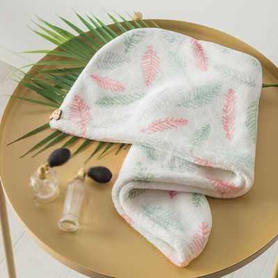 Cartoon Rainbow Stripe Print Sausų plaukų kepuraitė Poliesterio koralų vilna Paprasta, stipriai sugerianti vandenį greitai išdžiūvusi, naudojama vonios kambariui