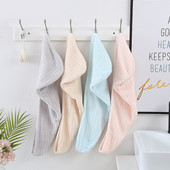 Vienspalvė koralų vilnos Sausų plaukų kepuraitė Poliesterio juostelė Paprasta, stipriai sugerianti vandenį greitai išdžiūvusi, skirta suaugusiems vaikams vonios kambaryje