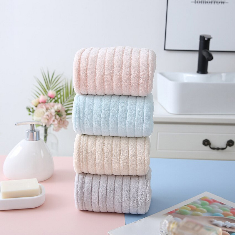 Vienspalvė koralų vilnos Sausų plaukų kepuraitė Poliesterio juostelė Paprasta, stipriai sugerianti vandenį greitai išdžiūvusi, skirta suaugusiems vaikams vonios kambaryje