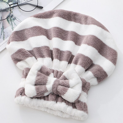 Vandenį sugerianti ir džiovinanti kepurė moteriška sausiems plaukams šluostyti plaukus greitai džiūstantys ilgų plaukų rankšluosčiai sustorintas šampūnas vonios kepurė su turbanu