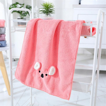 Super Soft Baby Lovely Hand Towel Cartoon Coral Fleece Παιδική πετσέτα προσώπου στερεάς απορρόφησης Παιδική πετσέτα χεριών 35x75cm