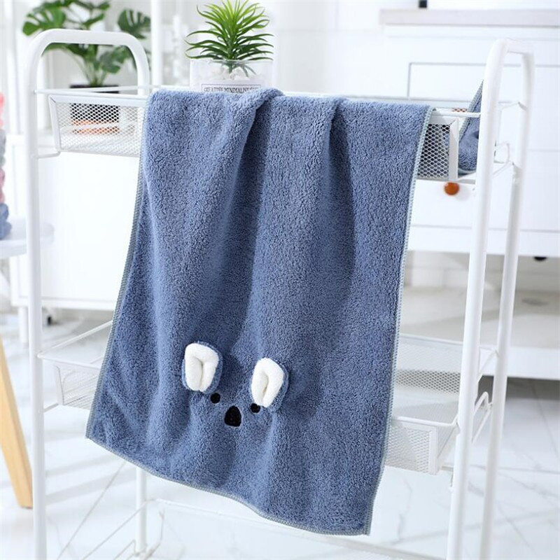 Prosop de mână încântător pentru bebeluși super moale, lână de coral, prosop de față pentru copii, absorbție solidă, prosop de mână pentru copii 35x75cm