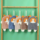 1 buc. Animal de desene animate câine minunat șterge prosop absorbant agățat spălat pe mâini prosop moale batista de pluș șterge cârpă curată