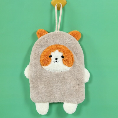 1 buc. Animal de desene animate câine minunat șterge prosop absorbant agățat spălat pe mâini prosop moale batista de pluș șterge cârpă curată