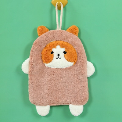 1 buc. Animal de desene animate câine minunat șterge prosop absorbant agățat spălat pe mâini prosop moale batista de pluș șterge cârpă curată