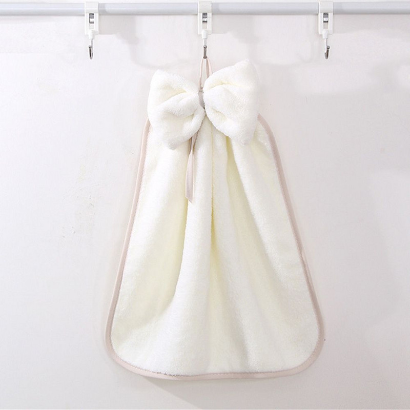 Akasztóhurkok Gyorsan száradó puha ruhával nedvszívó otthoni frottír törölközők Korall bársony kéztörlő mosogatórongyok