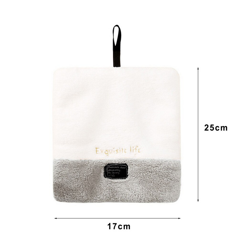 Szuper nedvszívó függő típusú törölköző Home Decora kettős célú korall bársony kéztörlő fürdőszoba konyhai törlőkendők