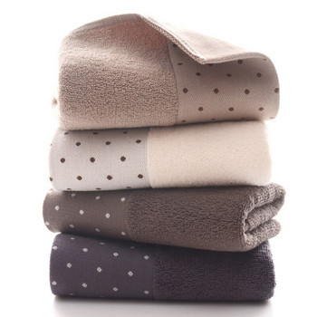 34x72cm 100% памучна хавлиена кърпа на точки, плътен цвят, мека домашна кърпа за ръце за възрастни