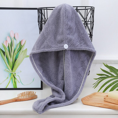25X65cm mikroszálas hajszárító sapka Quick Dry fürdőlepedő sapka Lady Super Absorption turbán Hajszárító sapka fejpakolás fürdőeszközök