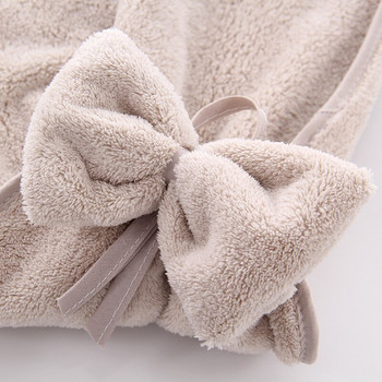 Bow Кърпа за ръце Микрофибърна тъкан Бързосъхнеща Водопоглъщаща Суха Висяща Кърпа за ръце Деца Ежедневно използване Кухненски тоалетни кърпи