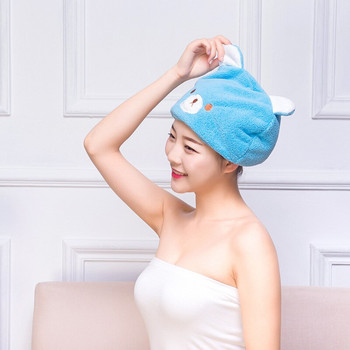 ΝΕΟ Καλής υγροσκοπικότητας και αναπνοής Μικροϊνικό τουρμπάνι μαλλιών που στεγνώνει γρήγορα τυλιγμένο με πετσέτα καπέλο μαλλιών