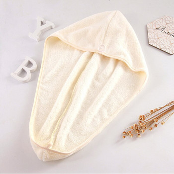 New Stripe Hair Towel Soft Magic Microfiber Στεγνωτήρας μαλλιών με γρήγορο στέγνωμα Πετσέτα μπάνιου Καπέλο Quick Cap Turban Dry Πετσέτα μπάνιου