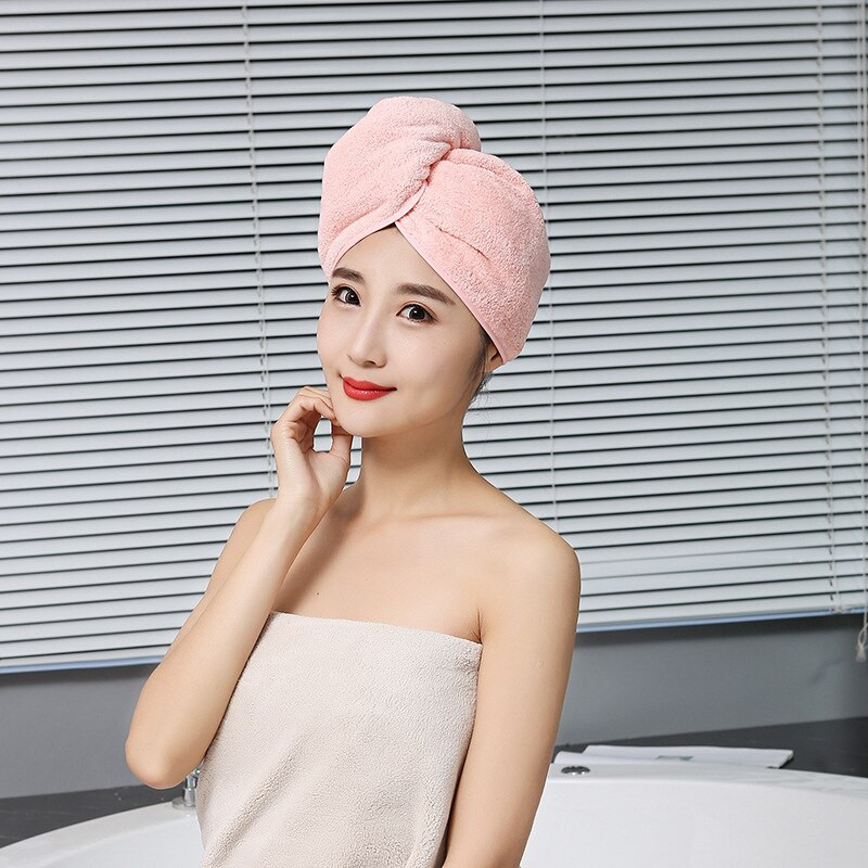 Nou prosop de păr cu dungi, moale, magic, microfibră, uscător rapid de păr, prosop de baie, pălărie, șapcă rapidă, turban, prosoape de baie uscate