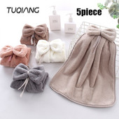 Vienspalvis mielas vaikiškas peteliškės rankšluostis Minkštas sugeriantis greitai džiūstantis virtuvės rankšluostis Koralinis aksomas Buitinis 5 rankšluosčių rinkinys