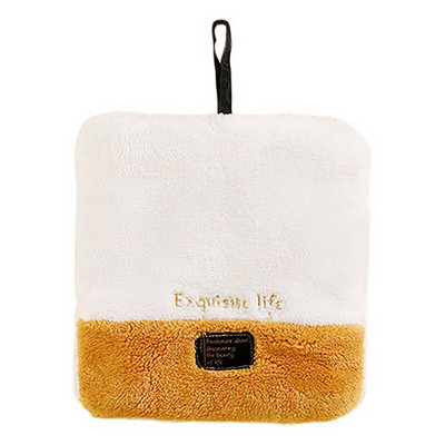 Prosop de mână moale din catifea corală, cârpă absorbantă, cârpă de vase, agățată pentru ștergere, accesorii de bucătărie, cârpă leneșă, accesorii de baie