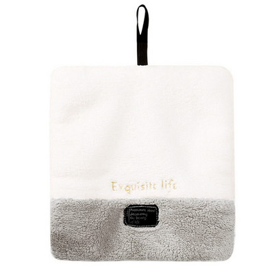 Prosop de mână moale din catifea corală, cârpă absorbantă, cârpă de vase, agățată pentru ștergere, accesorii de bucătărie, cârpă leneșă, accesorii de baie