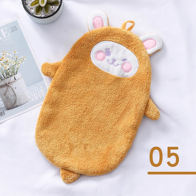 35X52CM Moale Coral Catifea Fructe drăguțe Prosoape de mână Prosoape Absorbante Agățate Bucătărie Baie Șterge Accesorii pentru cârpă de curățare