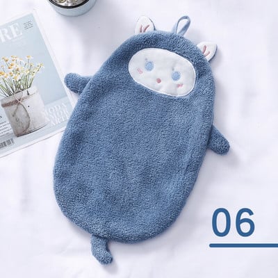 35X52CM Moale Coral Catifea Fructe drăguțe Prosoape de mână Prosoape Absorbante Agățate Bucătărie Baie Șterge Accesorii pentru cârpă de curățare