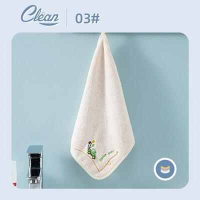 35X52CM Moale Coral Catifea Fructe drăguțe Prosoape de mână Prosoape Absorbante Agățate Bucătărie Baie Șterge Accesorii pentru cârpă de curățare