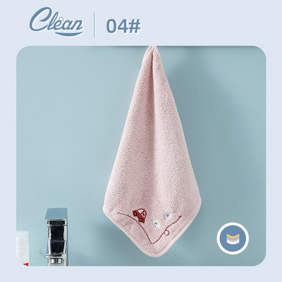 35X52CM Moale Coral Catifea Fructe drăguțe Prosoape de mână Prosoape Absorbante Agățate Bucătărie Baie Șterge Accesorii pentru cârpă de curățare