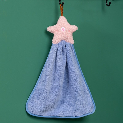 Prosop de 35 cm agățat din catifea moale de coral, prosop de bucătărie, prosop de baie, șterget absorbant, prosoape de pluș pentru agățat de mână