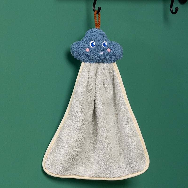 Prosop de 35 cm agățat din catifea moale de coral, prosop de bucătărie, prosop de baie, șterget absorbant, prosoape de pluș pentru agățat de mână