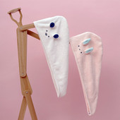 Prosop de păr Baie din microfibră Căciulă de păr uscată din desene animate Din fire anti-alunecare Prosop triunghi Căpăci de duș Prosop de baie Duș moale pentru acasă