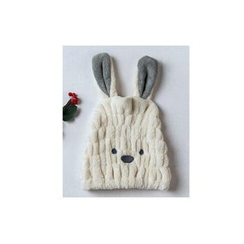 Cartoon Cute Ear Rabbit Dry ντους Πετσέτα μπάνιου Ισχυρή Απορροφητική Γρήγορη Στεγνώνει τα μαλλιά Αξεσουάρ περιτυλίγματος κεφαλής καπέλου 30*25cm 1 ΤΕΜ.