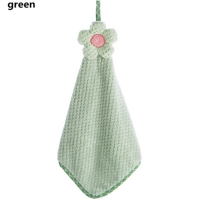 Noi cârpe de curățare din desene animate, prosoape de mână pentru agățarea de bucătărie, catifea coral, floarea soarelui