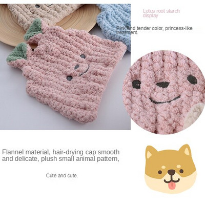 Capac de uscare a părului pentru copii Absorbant pentru fetiță, pentru curățarea capului, șapcă de duș pentru bebeluși, pentru uscare rapidă, pentru fetiță, prințesă, fetiță