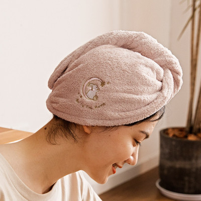 Șapcă de uscare a părului Prosop absorbant pentru femei Șapcă cu uscare rapidă Prosop de păr Șapcă de duș super puternică Turban pentru spălarea părului cu vârful închis