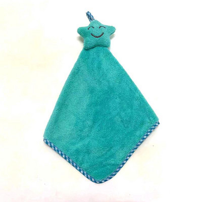 2 buc/lot 30*30 de desene animate agățat prosop de mână din catifea coral prosop agățat bucătărie baie cârpă drăguț prosop de mână pentru copii îngroșat