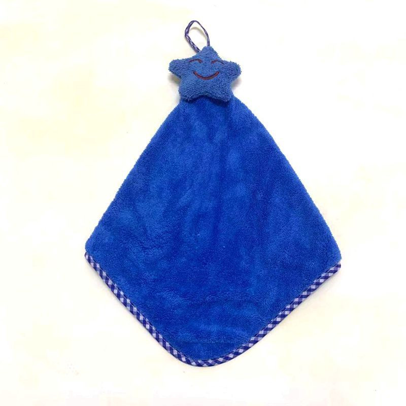 2 buc/lot 30*30 de desene animate agățat prosop de mână din catifea coral prosop agățat bucătărie baie cârpă drăguț prosop de mână pentru copii îngroșat