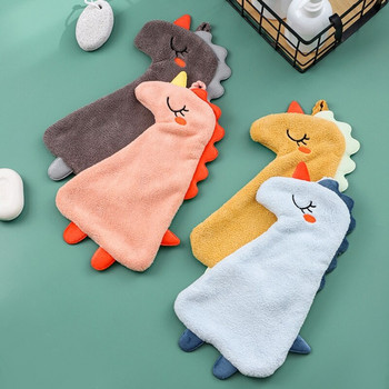Νέα χαριτωμένη παιδική πετσέτα χεριών κινουμένων σχεδίων Μαλακές βελούδινες πετσέτες μπάνιου ζώων διπλής στρώσης κρεμαστές πετσέτες μπάνιου Πανί καθαρισμού για παιδιά