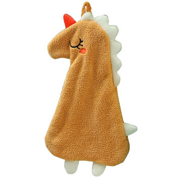 Νέα χαριτωμένη παιδική πετσέτα χεριών κινουμένων σχεδίων Μαλακές βελούδινες πετσέτες μπάνιου ζώων διπλής στρώσης κρεμαστές πετσέτες μπάνιου Πανί καθαρισμού για παιδιά